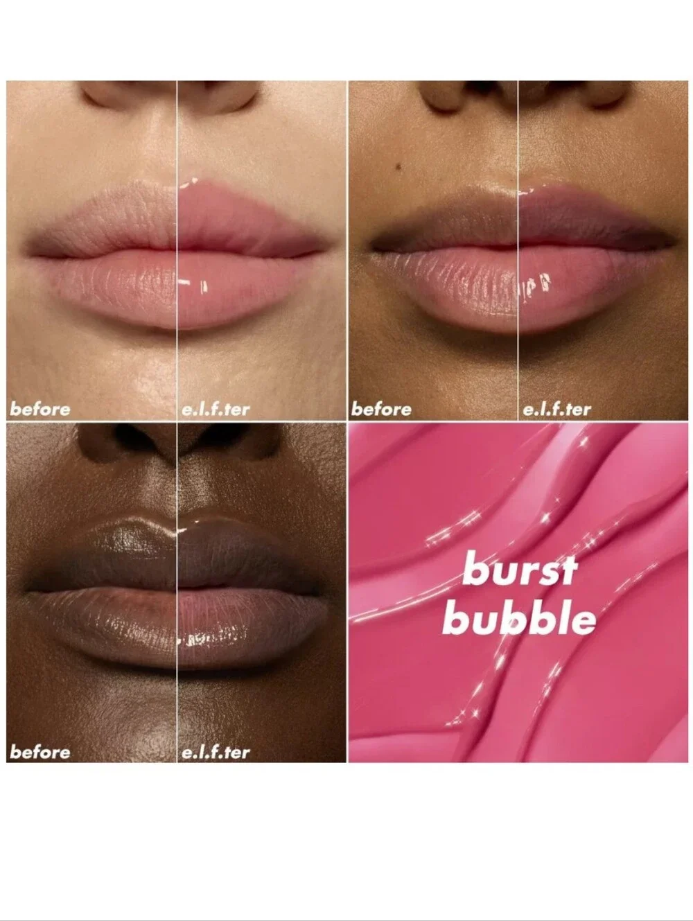 e.l.f Glow Reviver Lip Plumping Oil Shade: Burst Bubble 🆕